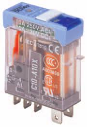 RELE  5 PAT. PLANAS 1 CONT. INV. 10A C/LED 115VAC SERIE IRC