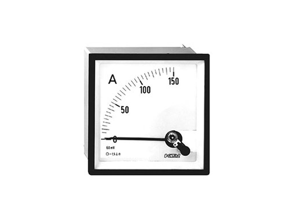 AMPERIMETRO 1000A 60mVCC 72X72 CL 1.5   BC72