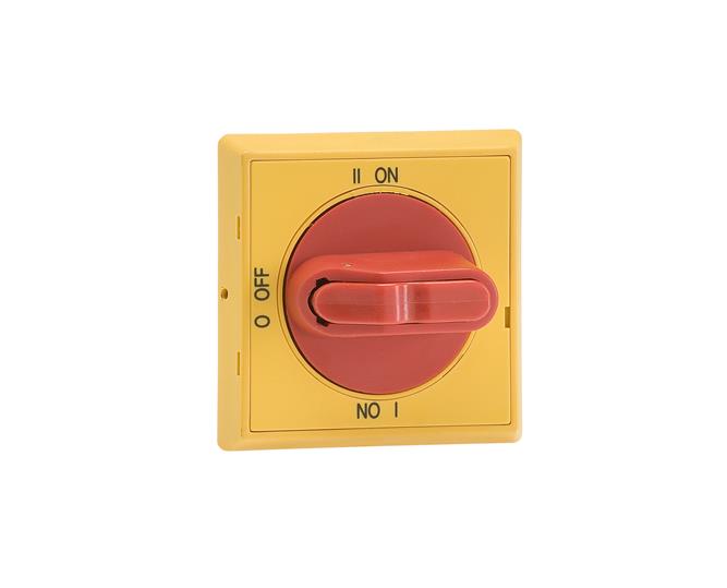 MANIJA AMARILLA Y ROJA IP65 TIPO PERILLA C/BLOQUEO 3 CANDADOS Y DE PUERTA   OHYS2AJE011 P/MODELOS OT16...125F4C