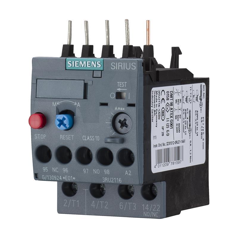 RELÉS DE SOBRECARGA TÉRMICOS SIRIUS INNOVATIONS S00,REGULACIÓN 0,7 - 1 A, 1NA+1NC   3RU2116-0JB0