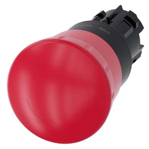 PULSADOR GOLPE DE PUÑO PARADA EMERGENCIA ACT Ø40MM PLAST SIN CONTACTOS IP69K ROJO PULSAR-GIRAR   3SU1000-1HB20-0AA0