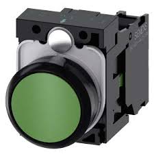 PULSADOR ACT RAS VERDE 1NA COMPLETA IP69K PLASTICO   3SU1100-0AB40-1BA0