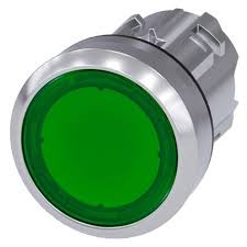 PULSADOR LUM ACT RAS VERDE   3SU1051-0AB40-0AA0