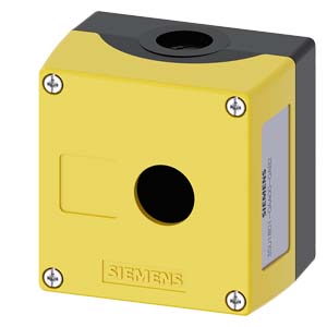 CAJA PLASTICA VACIA SIRIUS ACT AMARILLA P/ 1 ELEMENTO/ORIFICIO 22MM   3SU1801-0AA00-0AB2