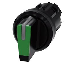 SELECTORA ILUMINABLE 3 POS SIN RETEN VERDE SEÑALADOR BLANCO PLASTICO   3SU1002-2BM40-0AA0