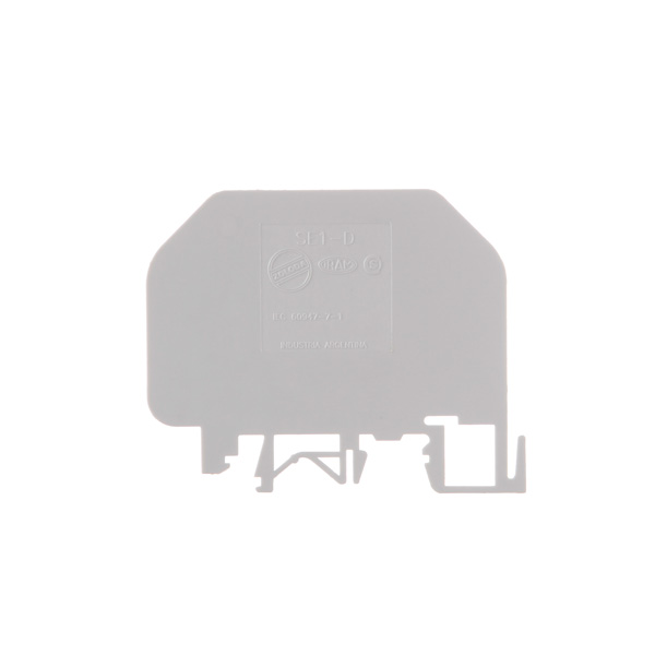 SEPARADOR 64x52mm P/BORNE BPN- 2.5/4/6/10 ESPESOR 1mm COLOR GRIS   096.015