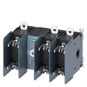 INTERRUP. SECC. C/ FUSIBLE 3KF SITOR, 160A, TAM. 2, 3 POLOS, P/ FUSIBLE NH TAM. 000/00 P/ PROTEC. DE SEMICONDUC., ACCION FRONTAL, CENTRADO, BASE S/ MANETA, CONEX. PLANA S/ FUSIBLE   3KF2316-0MF51