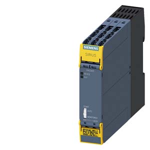 Módulo de seguridad SIRIUS Módulos base serie Advanced con retardo de 0,5-30 s Circuitos de habilitación por relés 2 NA instantáneos 2 NA retardados Us = 24 V DC borne de tornillo   3SK1121-1CB42