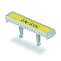 1806120000   PORTA ROTULO PLASTICO C/ TAPA TRANSP. P/ ETIQUETAS DE 8x30mm. SE MONTA SOBRE TOPES MECANICOS ZEW 35 y WEW 35/2.