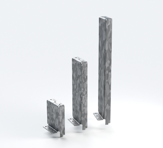 SOPORTES PARA RIEL Y PORTA ELEMENTOS 225 MM - KIT X2 UNIDADES