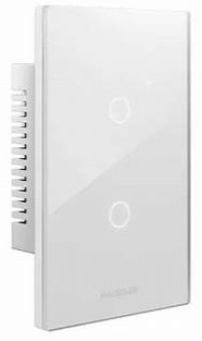TECLA SMART BLANCO 2 CANALES AC110-240V MAX 10A (EX TSX2B-CP)