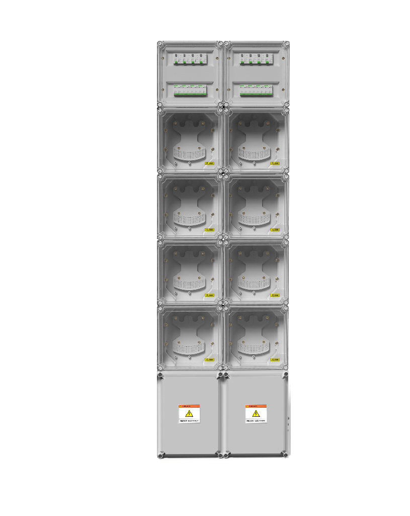 GABINETE MODULAR VIV. COL. 8 MONOFASICOS C/TM e ID EDESUR