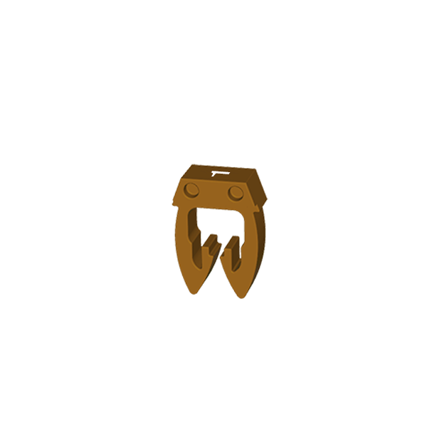 IDENTIFICADOR P/CABLE DE 0.5 A 1.5MM2 X 250UN (1)  COLOR MARRON DE PASO 4MM