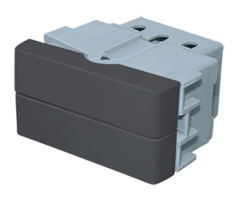 [129029] 1/2 MOD 2 INT ES 1PES 10A 220V GRIS