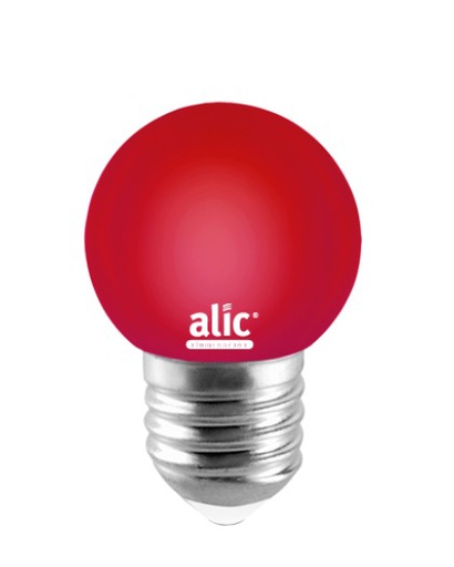 [163034] (H.A.S.D.) LAMP FLUOR B/C 7W TIPO GOTA ROJA E27 10000HS - BAJO CONSUMO