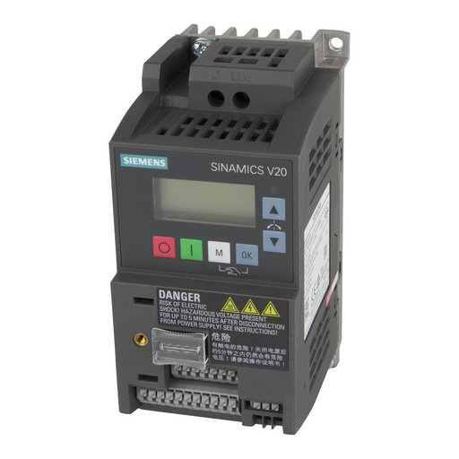 [100254286] VARIADOR V20 TRIF  7.5HP 5.50KW 12.5A SIN FILTRO 3AC400V   CONTROL ESCALAR TAMAÑO FSC   6SL3210-5BE25-5UV0