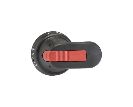 [OHB65J6] Manija negra IP65 tipo pistola L=65mm con bloqueo candado y de puerta para OT160EV…250 / OS125G…250   OHB65J6