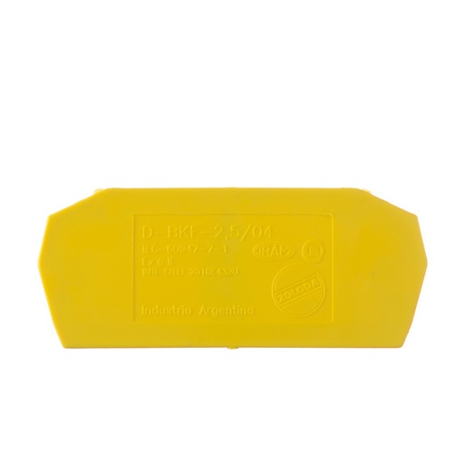 [D-BKF-2,5/04-AM] TAPA P/BORNE A RESORTE 2.5-4MM2 AMARILLO