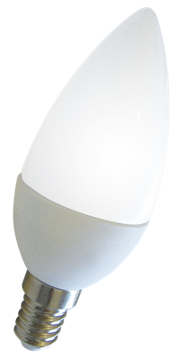 [172075] LAMP LED E14 3W LUZ CALIDA 15 LEDS CUERPO BLANCO TIPO VELITA
