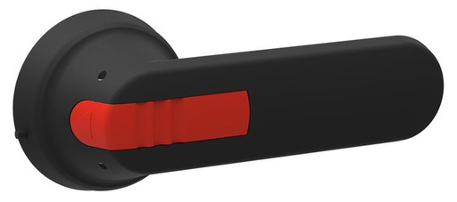 [OHB125J12] Manija negra IP65 tipo pistola L=125mm con bloqueo candado y de puerta para OT630...800   OHB125J12