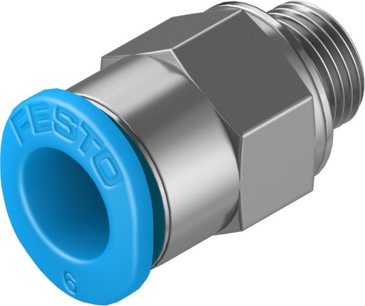 [QSM-M6-6] RACOR RAPIDO RECTO / MINI / ROSCA M6 - RACOR 6MM