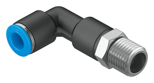 [QSLL-1/4-8] RACOR RAPIDO FORMA L / ROSCA R1/4 - RACOR 8MM / EJEC. LARGA