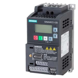 [100365756] VARIADOR V20 MONOF 0.5HP 0.37KW 2.3A SIN FILTRO 1AC 230V   CONTROL ESCALAR TAMAÑO FSAA   6SL3210-5BB13-7UV1