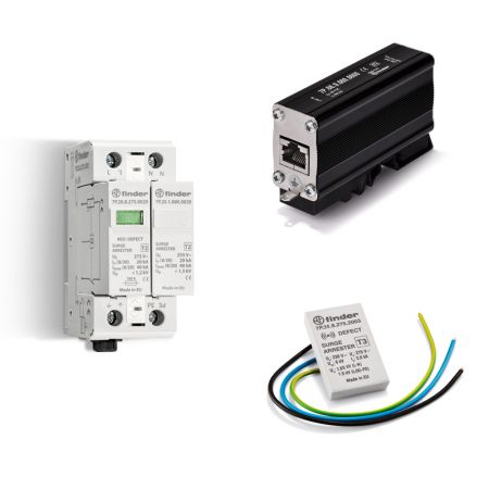 [99359] SPD TIPO I + II PROTEC C/SOBRETENSIONES TRIPOLAR (3 VARISTORES)