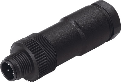 [18666] CONECTOR SEA-GS-7 / RECTO / M12X1 - 4 CONTACTOS TIPO CLAVIJA / BORNES ENCHUFABLES / TENSION 0-60 VCA-VCC / P/ CABLES 0.75MM