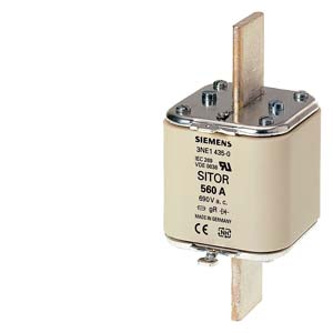 [100248171] FUSIBLE  SITOR  C/ CONTAC. DE CUCHILLAS, NH3, In: 710A,   gR, Un AC: 690 V, Un DC: 440V,  INDIC. DE FUSION SUPERIOR   3NE1437-2