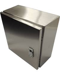 [*107975] (PEDIR PRECIO) GABINETE ACERO INOX. AISI 304 Ex"e" II T6 IP 65 de 300x250x150 mm CIEGO