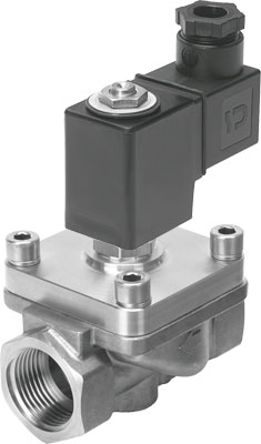 [VZWF-B-L-M22C-G1-275-1P4-6-R1] ELECTROVALVULA / 2/2 NC / ROSCA G1 / TENSION 24 VDC / PRESION MAX. 6 BAR / ACERO INOX. - JUNTA NBR